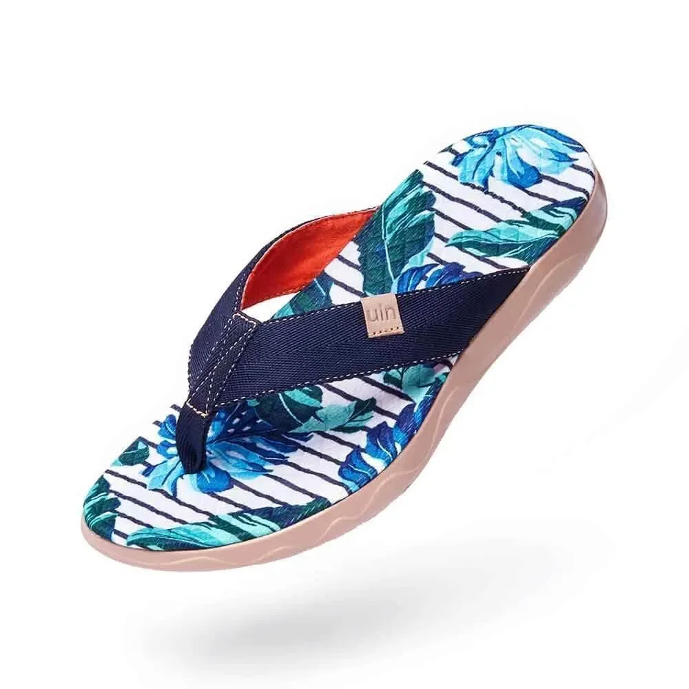 UIN Men's Flip Flops Thong Beach Summer Casual Comfort Slippers (JUNGLE)